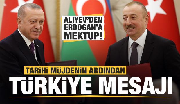 Tarihi m&uuml;jdenin ardından Aliyev'den T&uuml;rkiye mesajı