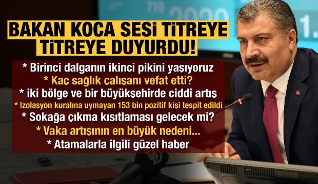 Bakan Koca Dan Onemli Aciklamalar Sesi Titreye Titreye Duyurdu Guncel Haberleri