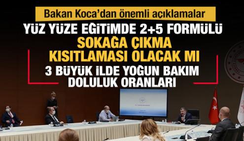 Bakan Koca'dan önemli açıklamalar