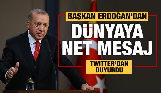 Başkan Erdoğan'dan AP ve Macron'a cevap