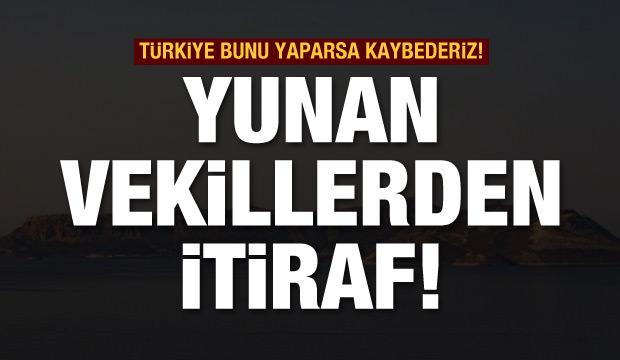 İki Yunan vekilden itiraf: Mahkemeye gidersek Meis'i kaybederiz