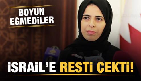 Katar İsrail'e resti çekti!