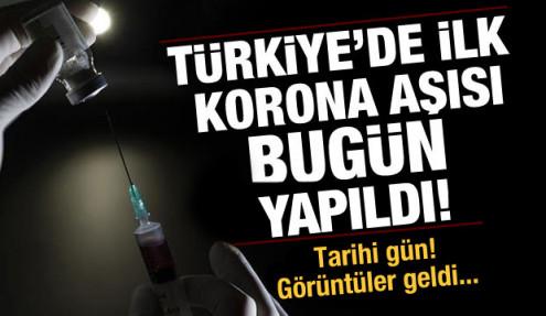 Koronavirüs aşısında ilk gönüllü uygulaması yapıldı