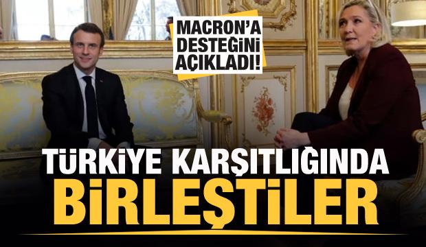 le pen turkiye konusunda rakibi macron