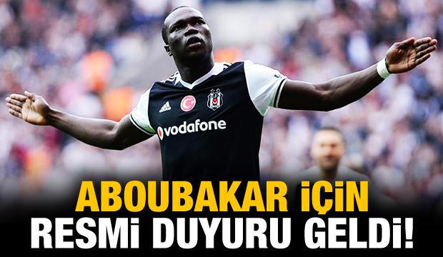 Aboubakar için resmi duyuru!