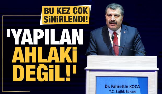 Bakan Koca Bu Kez Cok Sinirlendi Yapilan Ahlaki Degil Saglik Haberleri