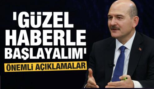 Bakan Soylu'dan önemli açıklamalar: Güzel haberle başlayalım...