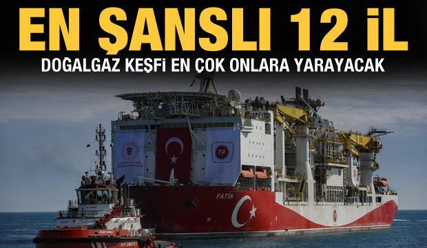 Karadeniz'deki doğalgaz keşfi sonrası şanslı 12 il
