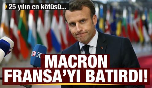 Macron Fransa'yı batırdı! 25 yılın en yüksek borcu