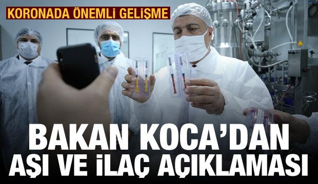 bakan koca dan yerli koronavirus asisi