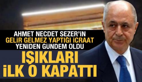 Ahmet Necdet Sezer'in 'ışıklar yanıyor' açıklamasıyla ilgili dikkat çeken yorum: İlk o kapattı