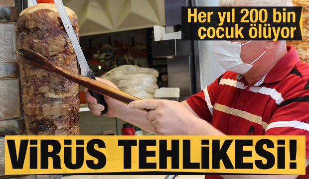 Az pişmiş ette 'rota virüsü' tehlikesi! Her yıl 200 bin çocuk ölüyor
