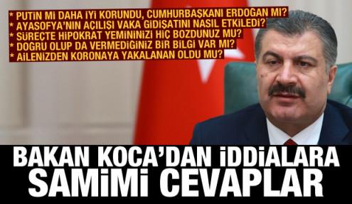 Bakan Koca'dan bomba açıklamalar! Putin mi yoksa Erdoğan mı daha iyi korundu?