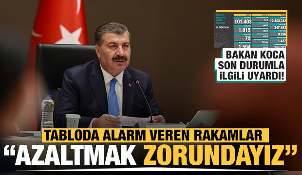 Son dakika haberi: 18 Ekim koronavirüs tablosu! Hasta, ölü sayısı ve son durum açıklandı