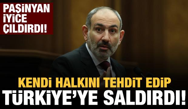 Paşinyan çıldırdı! Halka böyle seslendi: Türkiye tankla tüfekle geliyor