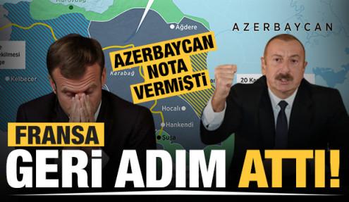 Azerbaycan'dan Fransa'ya nota! Geri adım attılar!