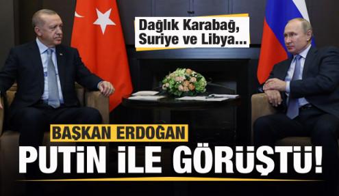 Başkan Erdoğan Putin ile görüştü!