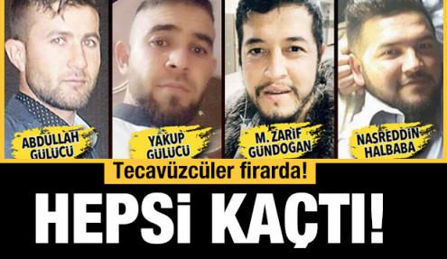 Ceza alacaklarını öğrendiler... Tecavüzcüler firarda!