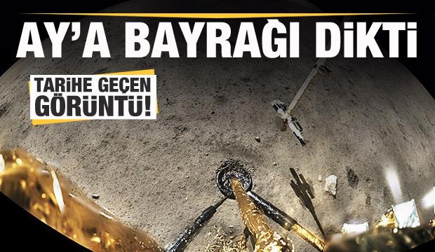Chang'e 5 uzay aracı, Ay'a bayrağı dikti! Tarihe geçen görüntü