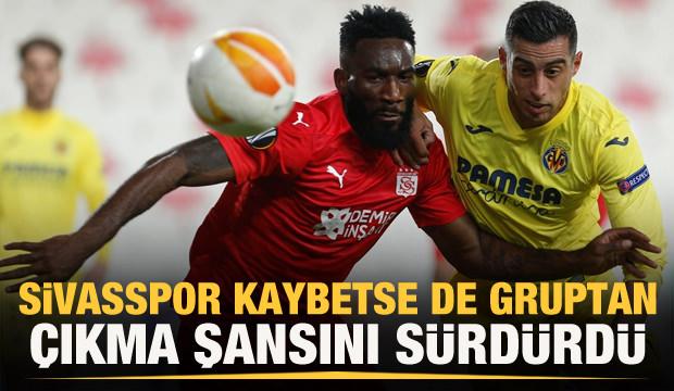 Sivasspor kaybetse de şansını sürdürdü