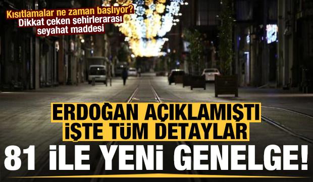 Erdoğan açıklamıştı işte detaylar! Dikkat çeken şehirlerarası seyahat maddesi...