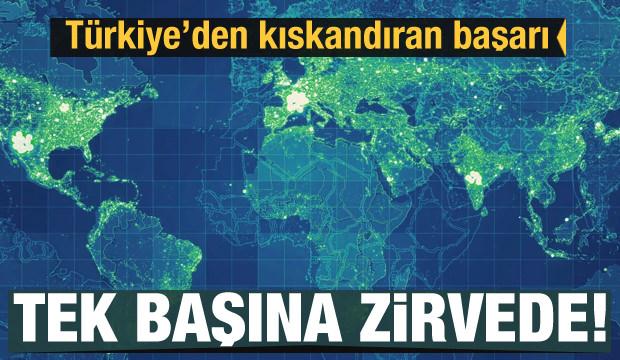 Türkiye'den kıskandıran başarı! Tek başına zirvede