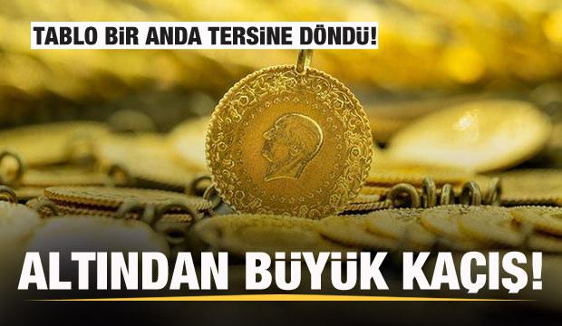 Altından büyük kaçış!  Resim aniden alt üst oldu!
