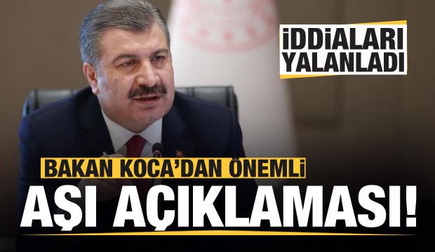 Bakan Koca Dan Son Dakika Asi Aciklamasi Iddialari Yalanladi Guncel Haberleri