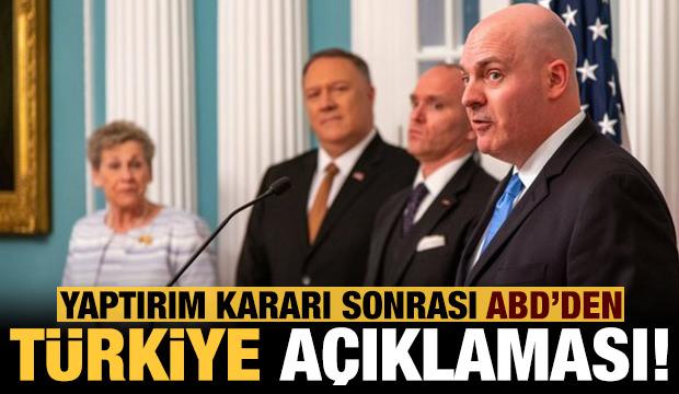 Son dakika: ABD'den Türkiye açıklaması!