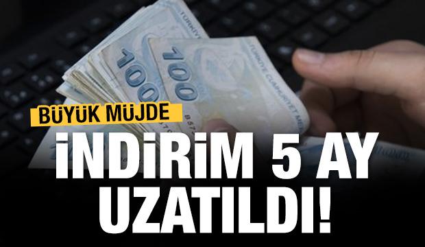 KDV indirimleri 5 ay daha uzatıldı