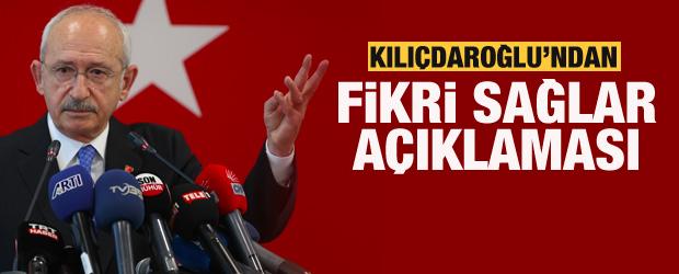 Kılı&ccedil;daroğlu&rsquo;ndan Fikri Sağlar a&ccedil;ıklaması