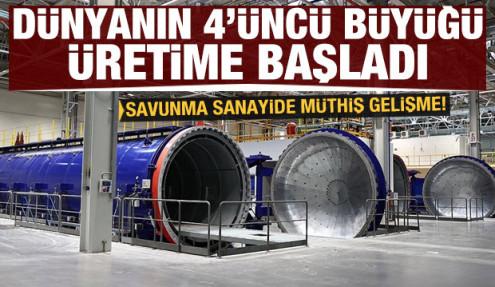 Dünyanın 4'üncü büyüğü Ankara'da üretime başladı