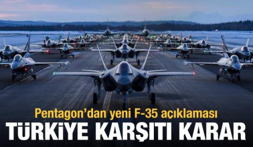 Pentagon'dan F-35 açıklaması: Türkiye'nin rolü daha da azaltılacak