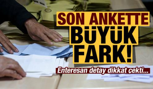 Son ankette büyük fark! Enteresan detay gözlerden kaçmadı