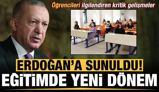 Son dakika: Eğitimde yeni dönem! Erdoğan'a sunuldu: Öğrencileri ilgilendiren kritik gelişmeler