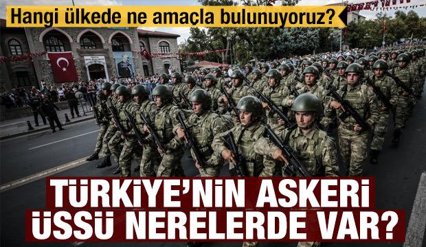 Türkiye'nin hangi ülkelerde askeri üssü var?