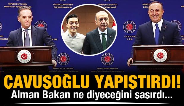 Çavuşoğlu, Alman Bakan'ı böyle sıkıştırdı!