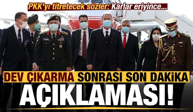 PKK'yı titretecek sözler! Dev çıkarma ile ilgili son dakika açıklaması: Karlar eriyince...