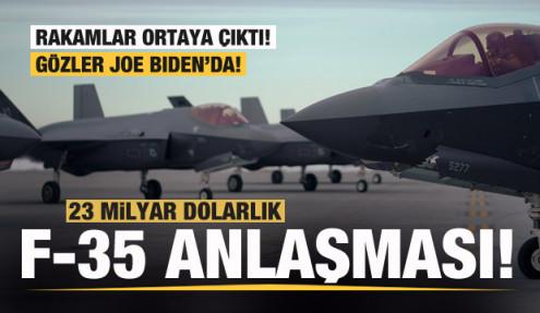 Rakamlar açıklandı! 23 milyar dolarlık F-35 anlaşması! Gözler Biden'da!