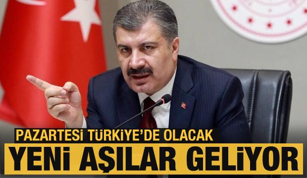 Son dakika: Bakan Koca aşı müjdesini duyurdu! Pazartesi Türkiye'de...