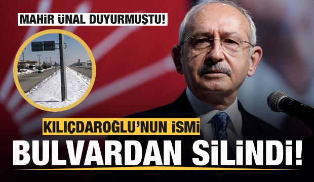 Kılıçdaroğlu'na anlamlı tepki! İsmi bulvardan silindi