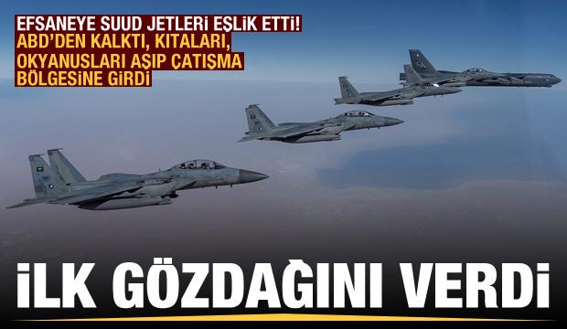 ABD B-52'si Suud F-15'leriyle çatışma bölgesinde uçtu! 'Gereken gözdağını verdik'