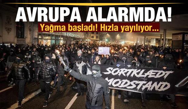 Ateşe verdiler! 'Acil durum', yağma başladı