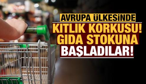 Avrupa ülkesinde kıtlık korkusu: Gıda stokuna başladılar!
