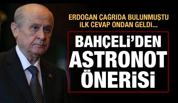Bahçeli'den astronot için isim önerisi: Cacabey!