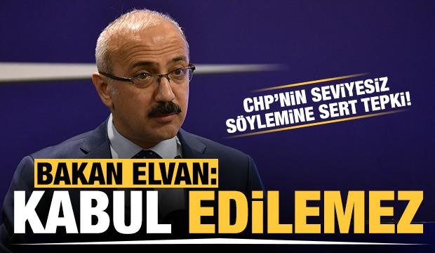 Bakan Elvan'dan CHP'nin Berat Albayrak'a yönelik çirkin saldırısına sert tepki