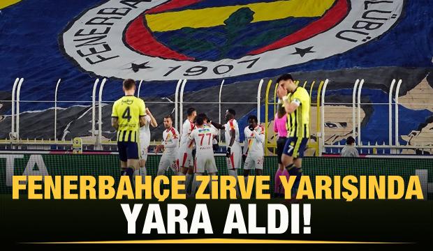 Fenerbahçe zirve yarışında yara aldı!