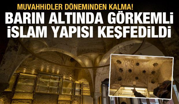 Barın altında Muvahhidler dönemine ait hamam keşfedildi