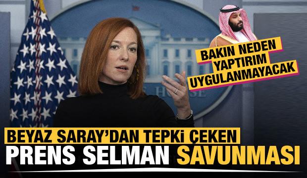 Beyaz Saray Sözcüsü Psaki'nin Prens Selman savunması tepki çekti