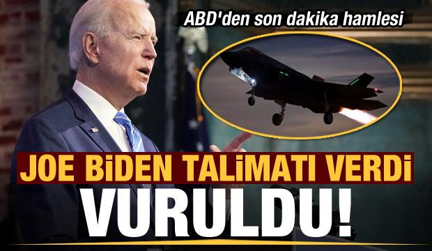 Biden talimatı verdi: Vuruldu! ABD'den İran hamlesi